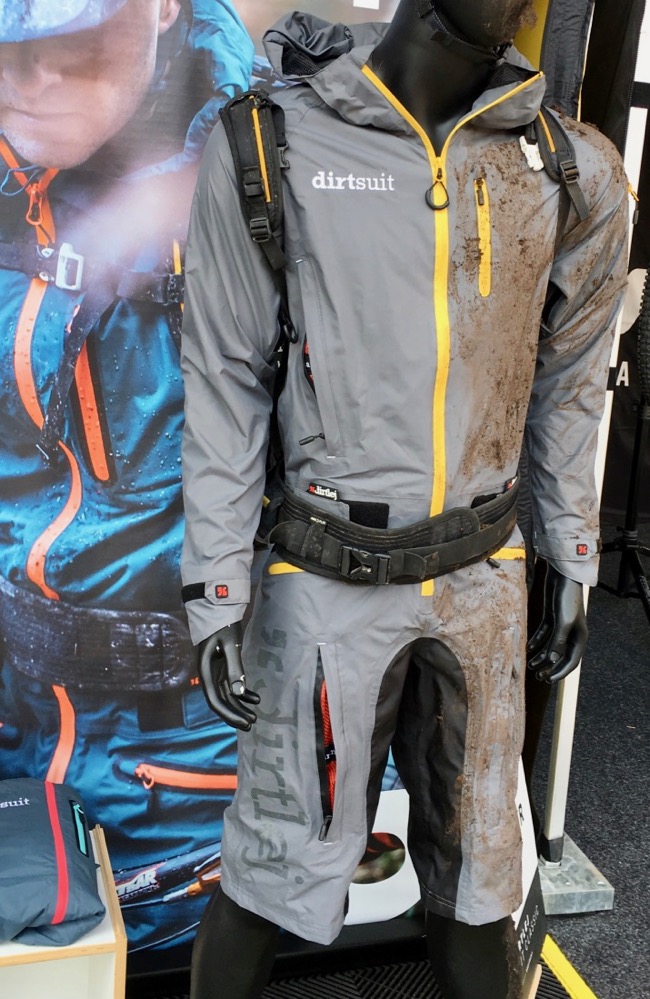 The Dirtsuit was inspired by kiteboarding gear.