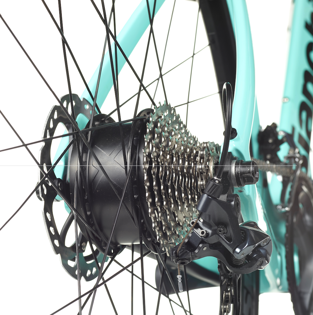 The Bianchi Aria E-Road uses the Ebikemotion hub motor.