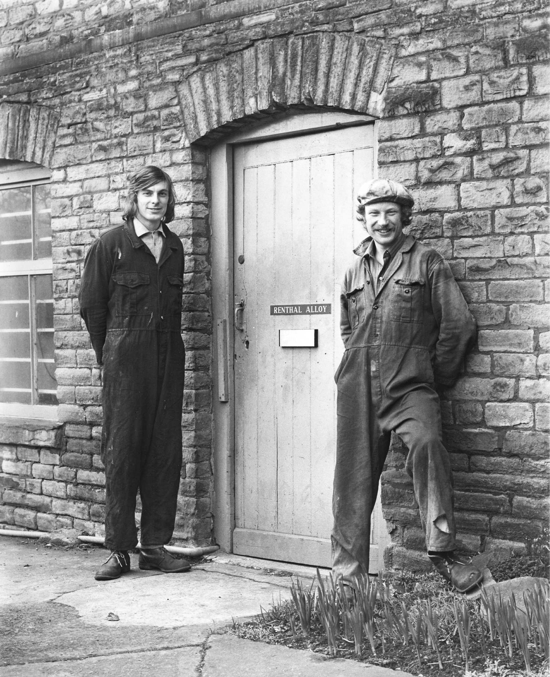 Andrew Renshaw (R) and Henry Rosenthal (L), Renthal Workshop, 1969.